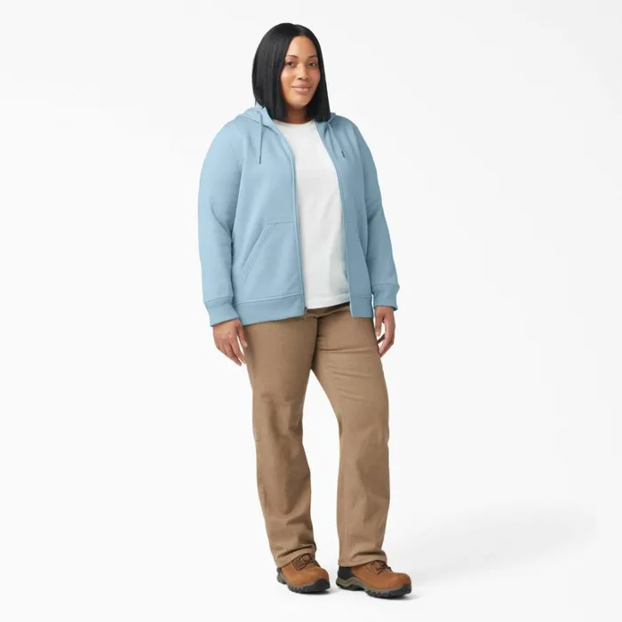 Women039s Plus Heavyweight FullZip Hoodie Clear Blue Clear Blue eu Women Dickies Outerwear Women039s Plus Heavyweight FullZip Hoodie Clear Blue Clear Blue eu Women Dickies Outerwear