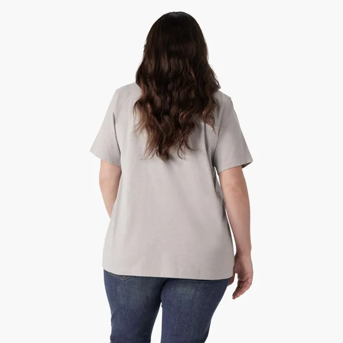 Women039s Plus Heavyweight Logo TShirt Heather Gray Heather Gray h2 Women Dickies Tops Women039s Plus Heavyweight Logo TShirt Heather Gray Heather Gray h2 Women Dickies Tops