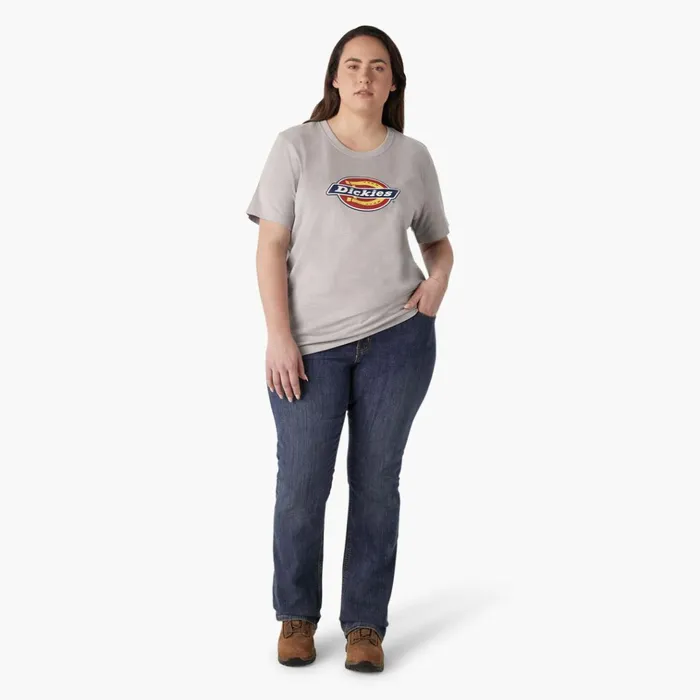 Women039s Plus Heavyweight Logo TShirt Heather Gray Heather Gray h2 Women Dickies Tops Women039s Plus Heavyweight Logo TShirt Heather Gray Heather Gray h2 Women Dickies Tops