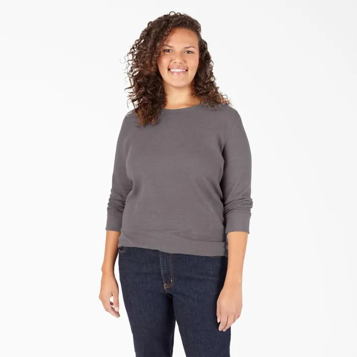 Women039s Plus Long Sleeve Thermal Shirt Graphite Gray Graphite Gray gad Women Dickies Work Tops Women039s Plus Long Sleeve Thermal Shirt Graphite Gray Graphite Gray gad Women Dickies Work Tops