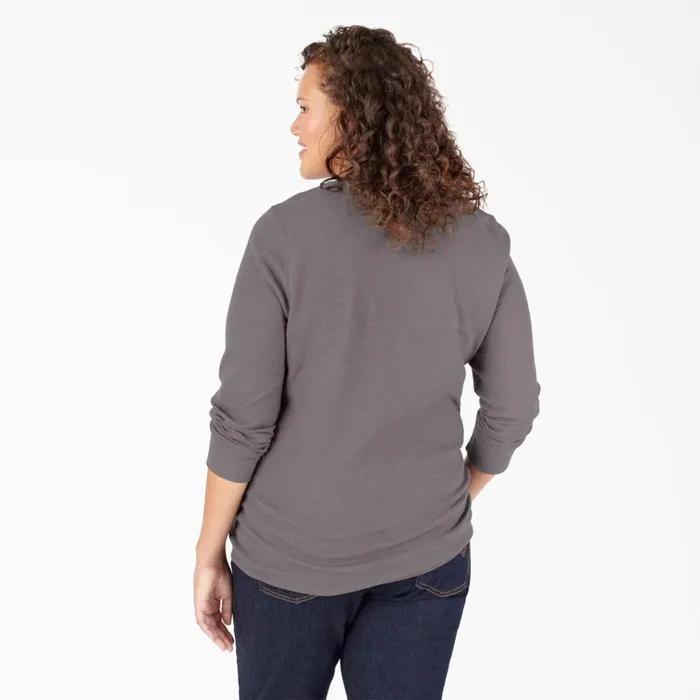 Women039s Plus Long Sleeve Thermal Shirt Graphite Gray Graphite Gray gad Women Dickies Work Tops Women039s Plus Long Sleeve Thermal Shirt Graphite Gray Graphite Gray gad Women Dickies Work Tops