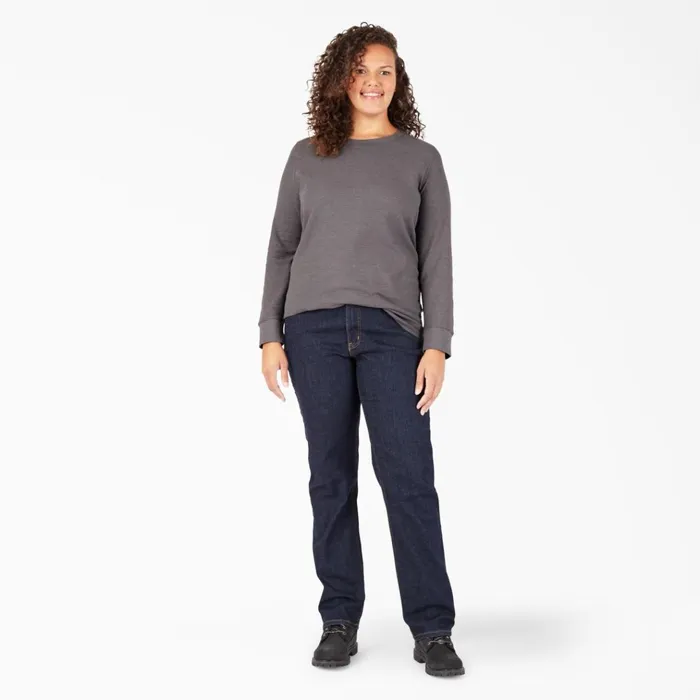 Women039s Plus Long Sleeve Thermal Shirt Graphite Gray Graphite Gray gad Women Dickies Work Tops Women039s Plus Long Sleeve Thermal Shirt Graphite Gray Graphite Gray gad Women Dickies Work Tops