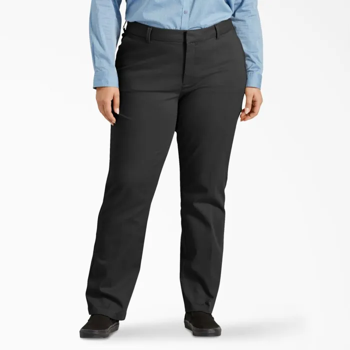 Women039s Plus Perfect Shape Straight Fit Pants Rinsed Black Rinsed Black rbkx Women Dickies Pants Women039s Plus Perfect Shape Straight Fit Pants Rinsed Black Rinsed Black rbkx Women Dickies Pants