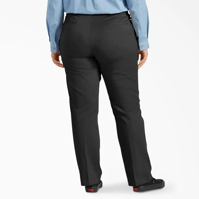 Women039s Plus Perfect Shape Straight Fit Pants Rinsed Black Rinsed Black rbkx Women Dickies Pants Women039s Plus Perfect Shape Straight Fit Pants Rinsed Black Rinsed Black rbkx Women Dickies Pants