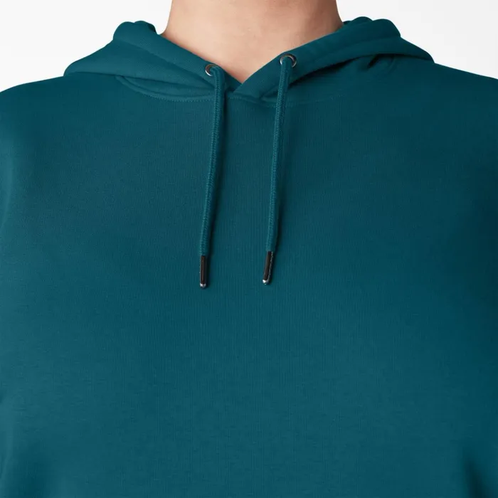 Women039s Plus Water Repellent Sleeve Logo Hoodie Deep Lagoon Deep Lagoon dgn Women Dickies Hoodies and Sweatshirts Women039s Plus Water Repellent Sleeve Logo Hoodie Deep Lagoon Deep Lagoon dgn Women Dickies Hoodies and Sweatshirts