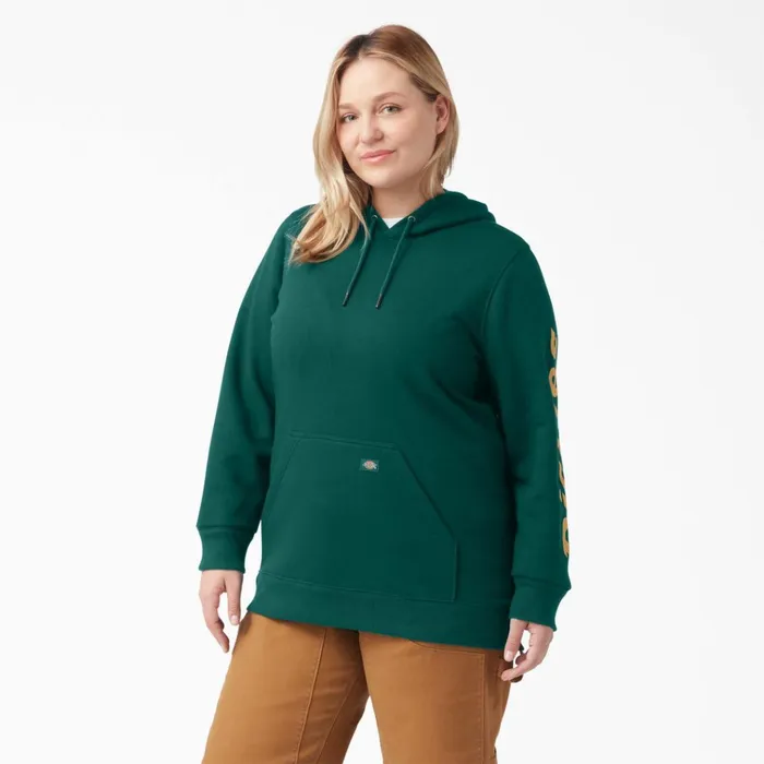 Women039s Plus Water Repellent Sleeve Logo Hoodie Forest Green Forest Green ft Women Dickies Hoodies and Sweatshirts Women039s Plus Water Repellent Sleeve Logo Hoodie Forest Green Forest Green ft Women Dickies Hoodies and Sweatshirts