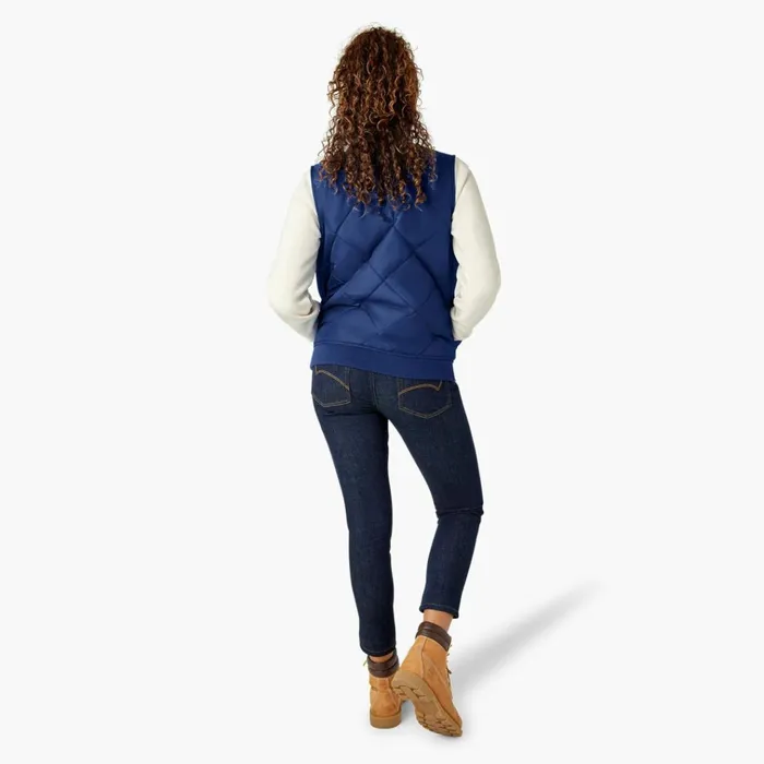 Women039s Quilted Vest Surf Blue Surf Blue fl Women Dickies Vests Women039s Quilted Vest Surf Blue Surf Blue fl Women Dickies Vests