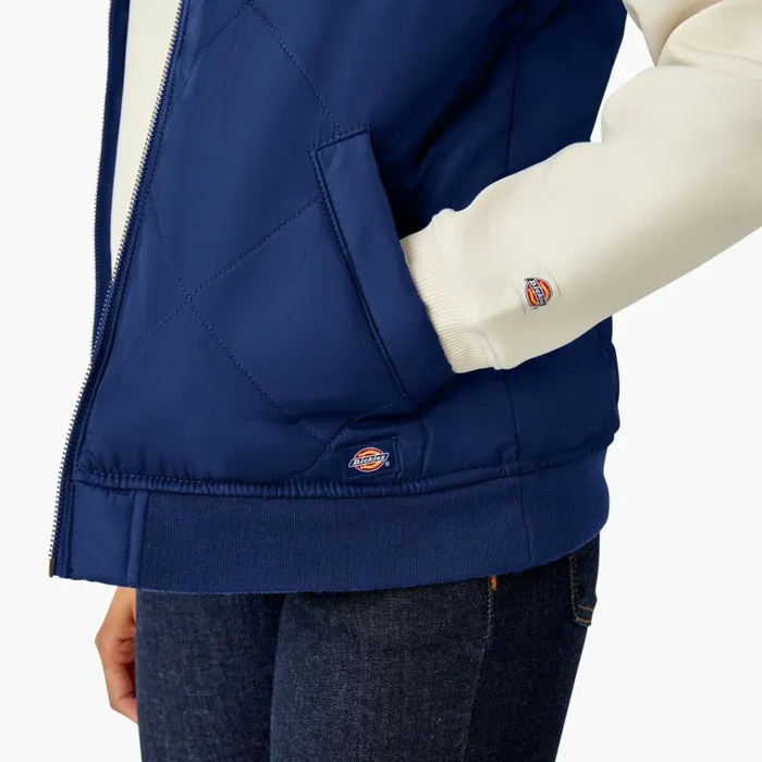 Women039s Quilted Vest Surf Blue Surf Blue fl Women Dickies Vests Women039s Quilted Vest Surf Blue Surf Blue fl Women Dickies Vests