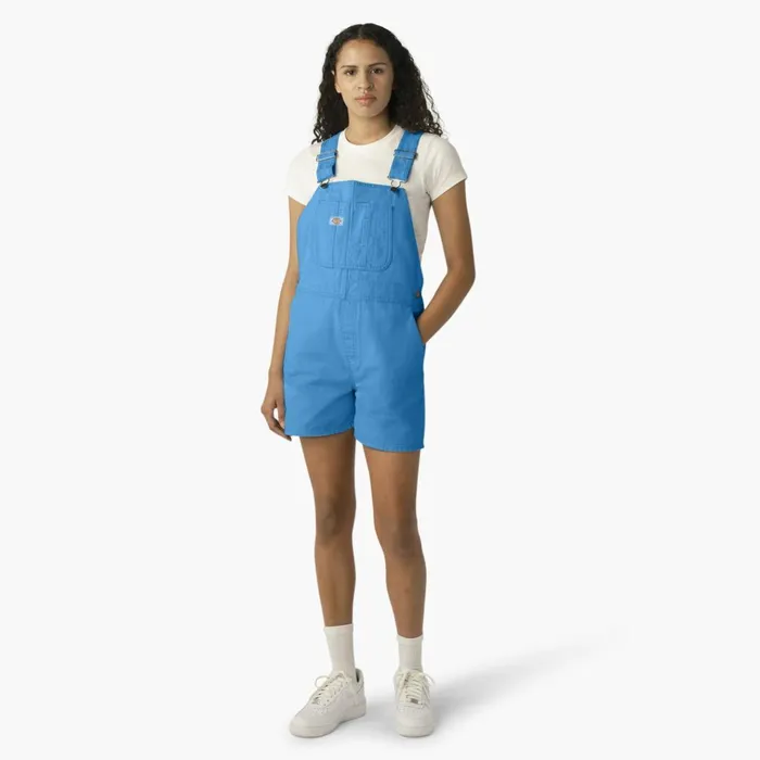 Women039s Relaxed Fit Duck Bib Shortalls Stonewashed Azure Blue Stonewashed Azure Blue swz Women Dickies Overalls Women039s Relaxed Fit Duck Bib Shortalls Stonewashed Azure Blue Stonewashed Azure Blue swz Women Dickies Overalls