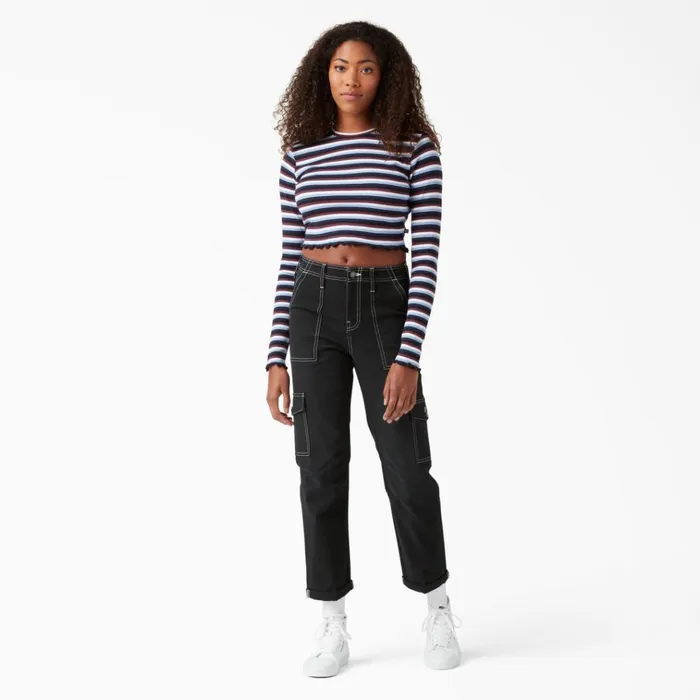 Women039s Skinny Fit Cuffed Cargo Pants Black Black bkx Women Dickies Cargo Women039s Skinny Fit Cuffed Cargo Pants Black Black bkx Women Dickies Cargo