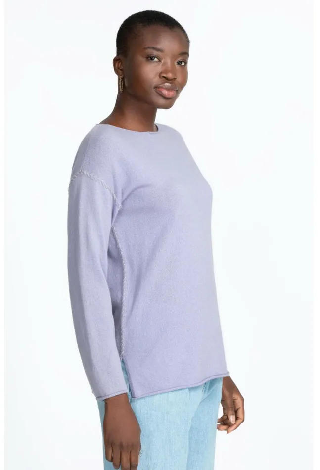 Women Amber Stitched Pullover Lilac Johnny Was Tops