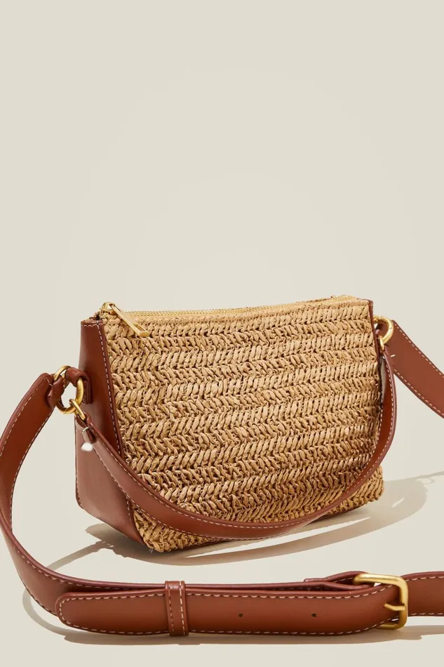 Women Bags and Belts Cotton On Tilly Textured Cross Body Bag Chocolatenatural Woven Women Bags and Belts Cotton On Tilly Textured Cross Body Bag Chocolatenatural Woven