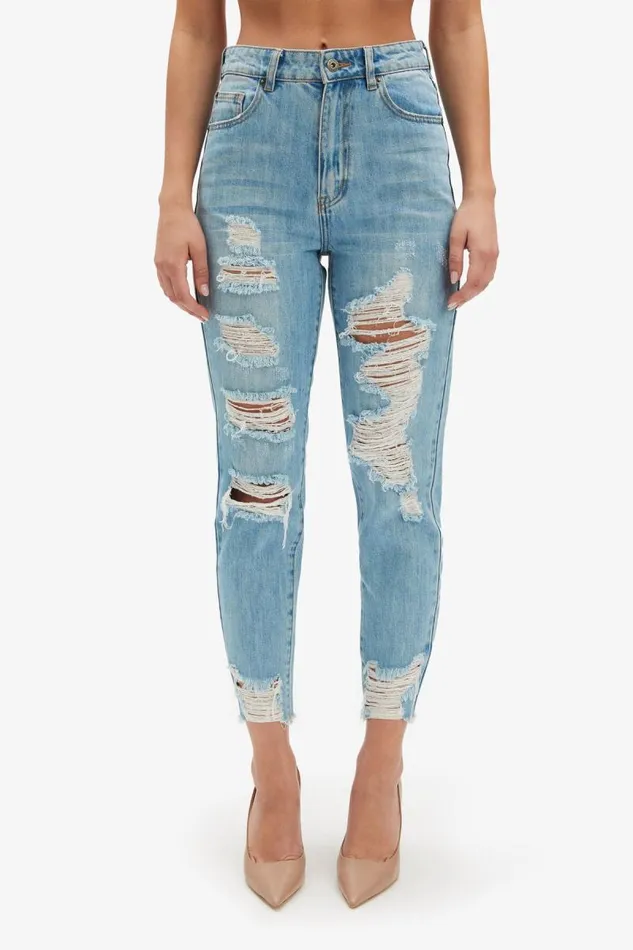 Women Bardot Boyfriend Jean The Mum Jeans In Vintage