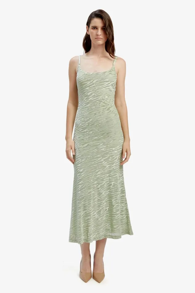 Women Bardot Day To Night Dresses Nadira Burnout Maxi Dress In Soft Sage Women Bardot Day To Night Dresses Nadira Burnout Maxi Dress In Soft Sage