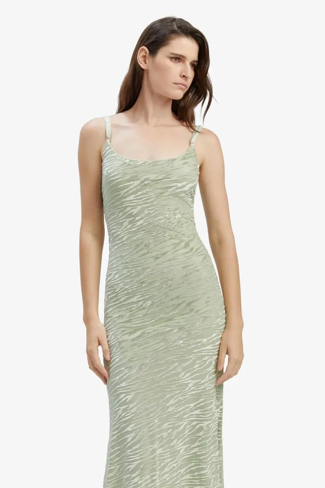 Women Bardot Day To Night Dresses Nadira Burnout Maxi Dress In Soft Sage Women Bardot Day To Night Dresses Nadira Burnout Maxi Dress In Soft Sage