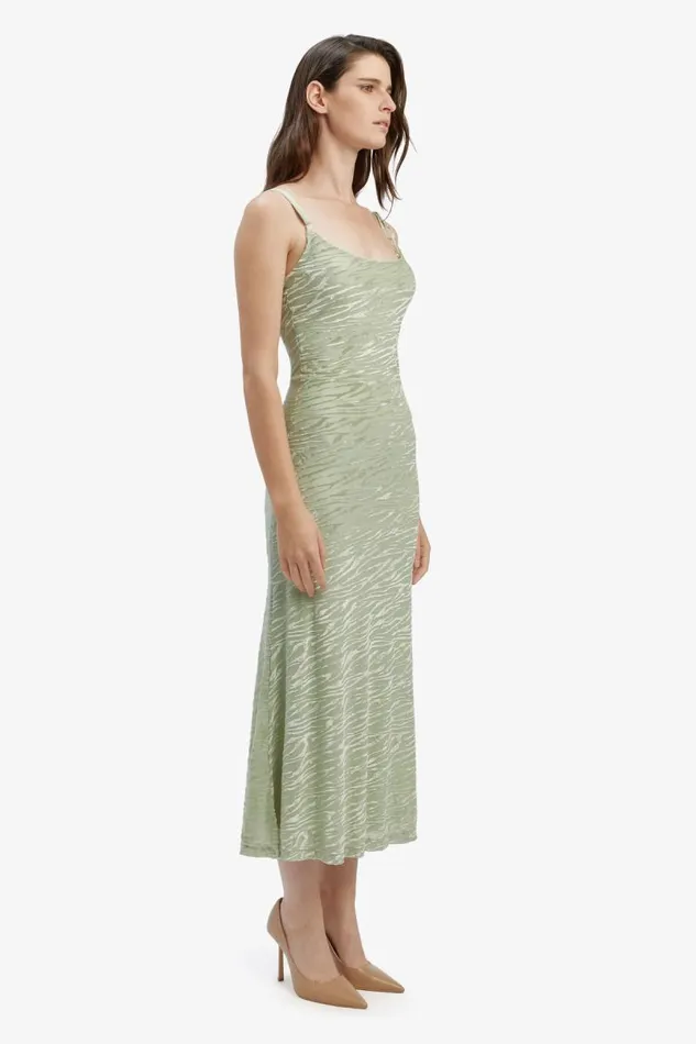 Women Bardot Day To Night Dresses Nadira Burnout Maxi Dress In Soft Sage Women Bardot Day To Night Dresses Nadira Burnout Maxi Dress In Soft Sage