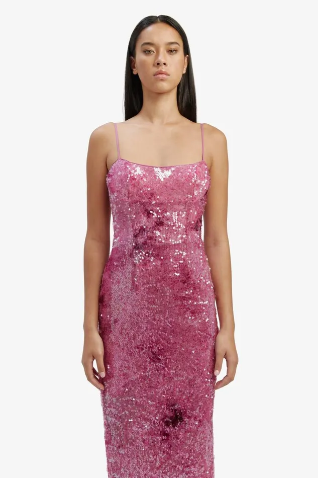 Women Bardot Occasion Dresses Infinite Sequin Maxi Dress In Party Pink Women Bardot Occasion Dresses Infinite Sequin Maxi Dress In Party Pink