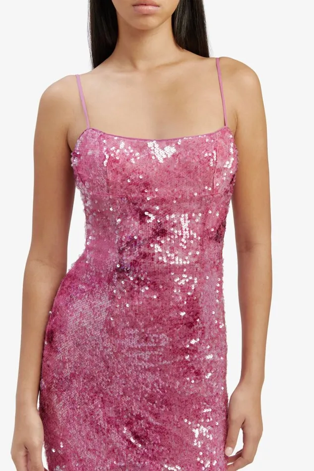 Women Bardot Occasion Dresses Infinite Sequin Maxi Dress In Party Pink Women Bardot Occasion Dresses Infinite Sequin Maxi Dress In Party Pink