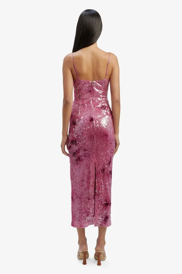 Women Bardot Occasion Dresses Infinite Sequin Maxi Dress In Party Pink Women Bardot Occasion Dresses Infinite Sequin Maxi Dress In Party Pink