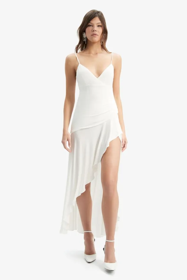 Women Bardot Occasion Dresses Sorella Jersey Midi Dress In Orchid White Women Bardot Occasion Dresses Sorella Jersey Midi Dress In Orchid White