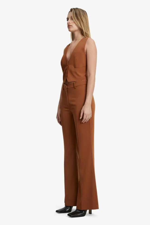 Women Bardot Party Tops Callista Vest In Chestnut Women Bardot Party Tops Callista Vest In Chestnut