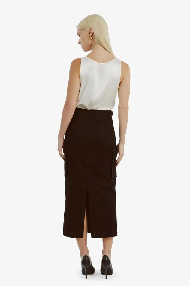 Women Bardot Skirts Arco Cargo Maxi Skirt In Black Women Bardot Skirts Arco Cargo Maxi Skirt In Black