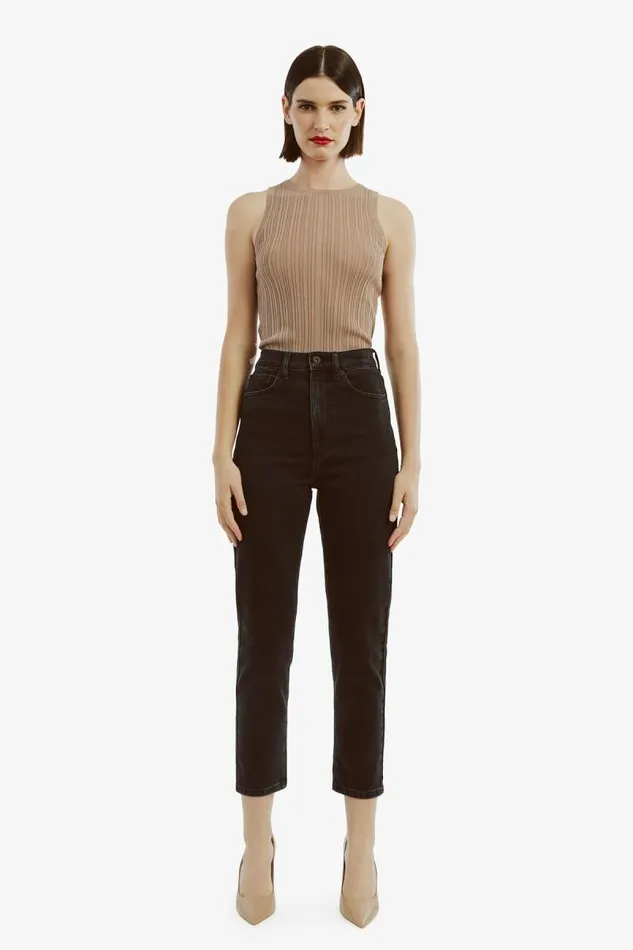 Women Bardot Straight Jean Heidi Straight Leg In Washed Black Women Bardot Straight Jean Heidi Straight Leg In Washed Black