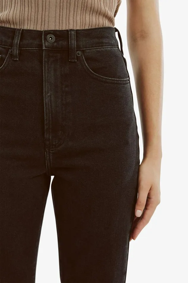 Women Bardot Straight Jean Heidi Straight Leg In Washed Black Women Bardot Straight Jean Heidi Straight Leg In Washed Black