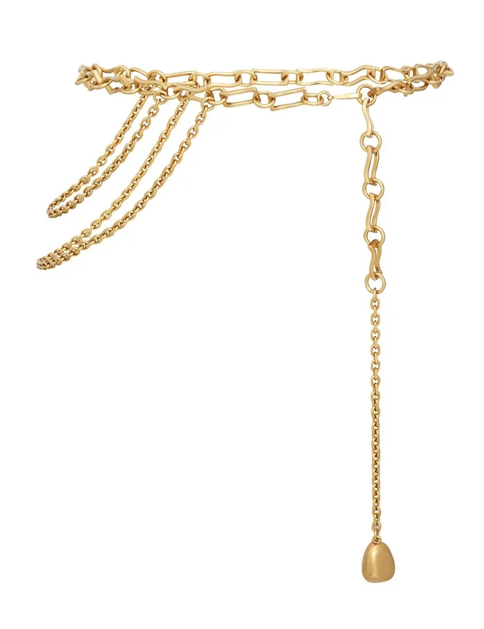 Women Belts Zimmermann Chain Belt Gold