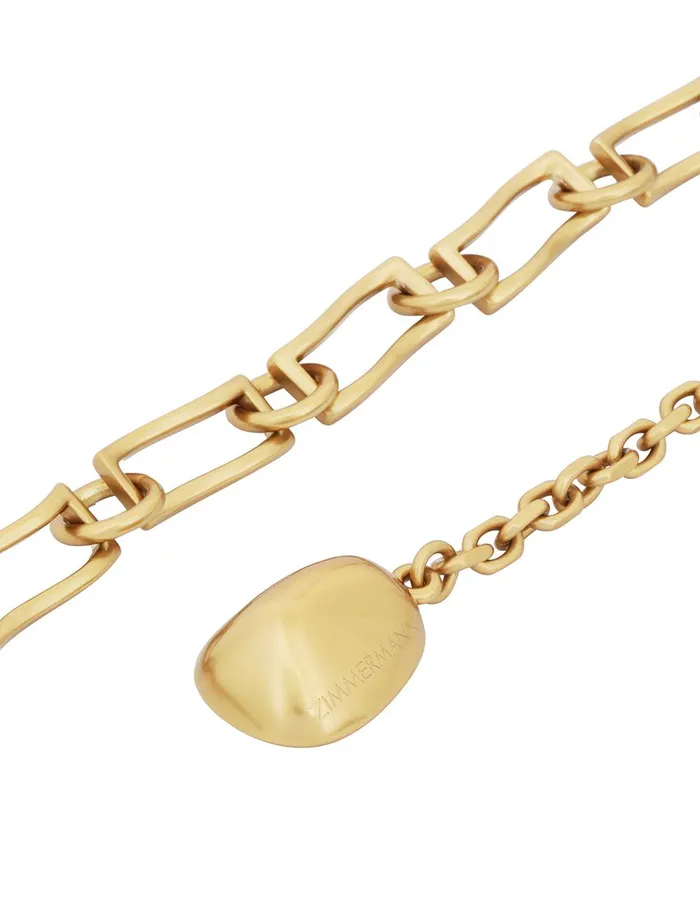 Women Belts Zimmermann Chain Belt Gold