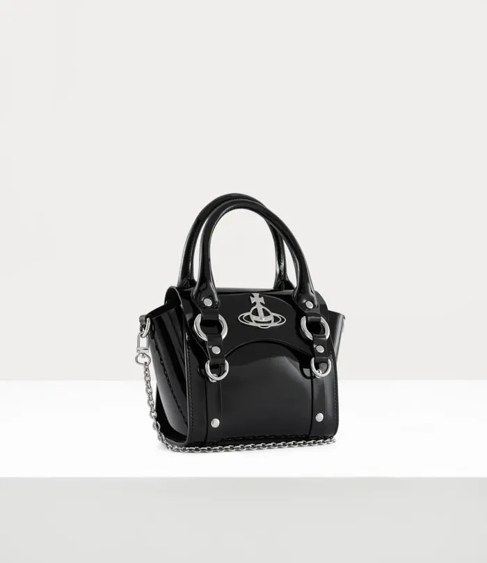 Women Betty Mini Handbag With Chain Black Vivienne Westwood Handbags Women Betty Mini Handbag With Chain Black Vivienne Westwood Handbags