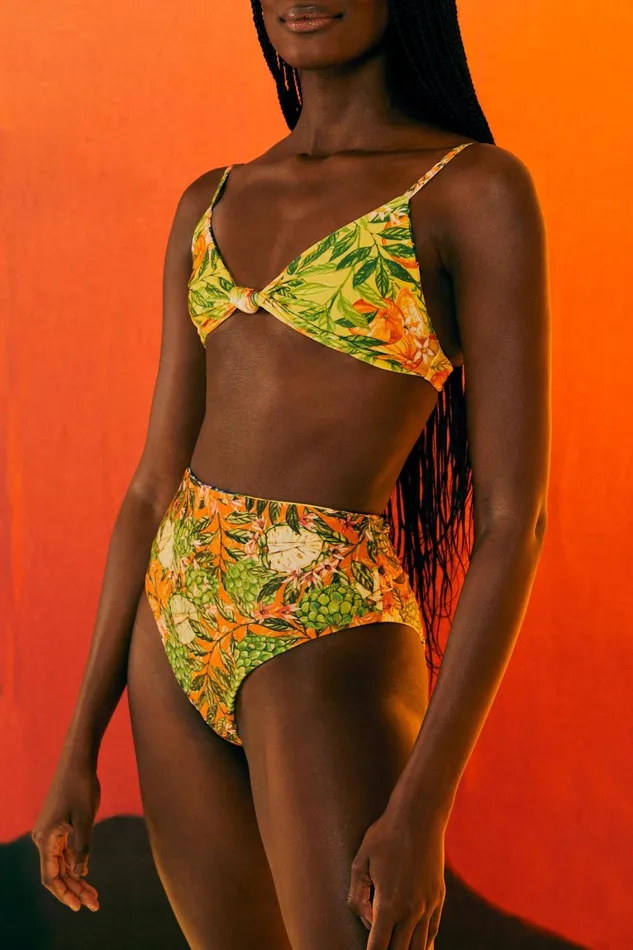 Women Bikinis Farm Rio Caipirinha High Waist Bikini Bottom