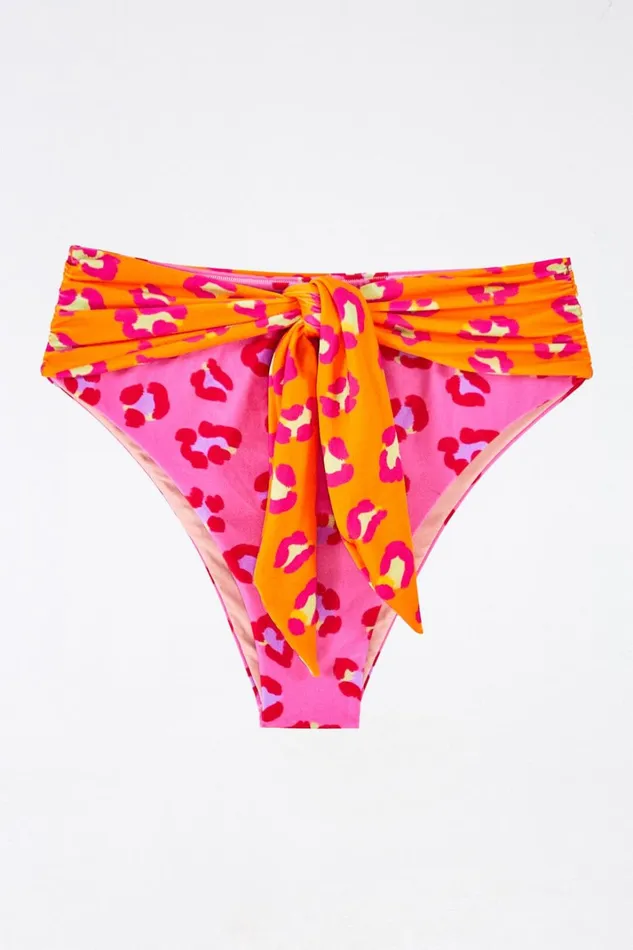 Women Bikinis Farm Rio Maxi Leopard Patch Bikini Bottom Women Bikinis Farm Rio Maxi Leopard Patch Bikini Bottom