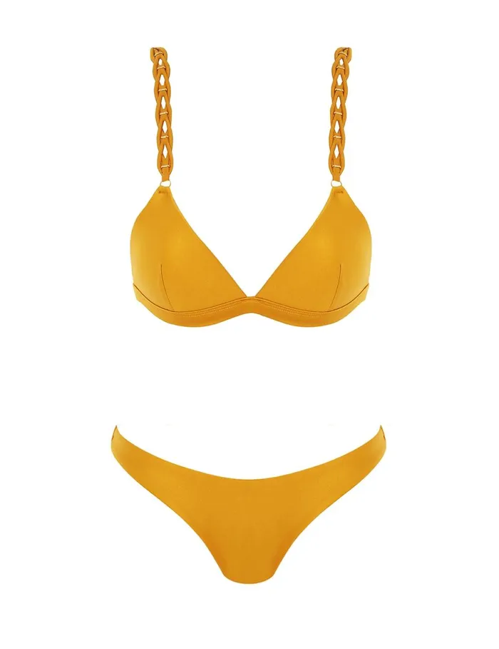 Women Bikinis Zimmermann Pop Braided Strap Bikini Honey