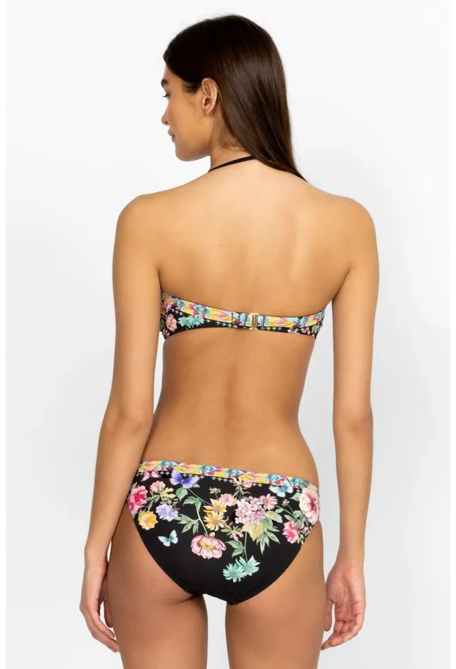 Women Black Butterfly Ring Bikini Bottoms Black Butterfly Johnny Was TwoPieces