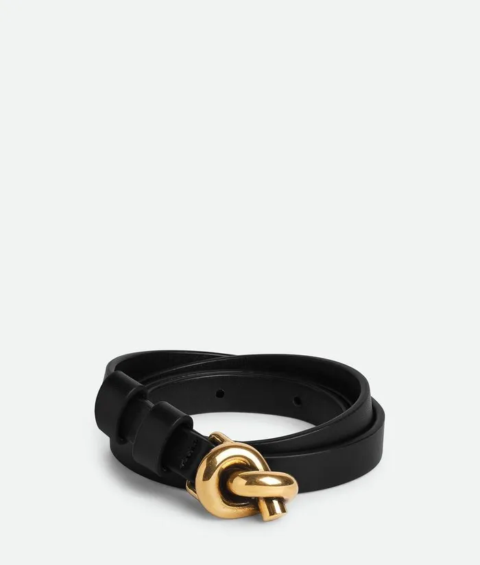 Women Bottega Veneta Belts Knot Belt Black