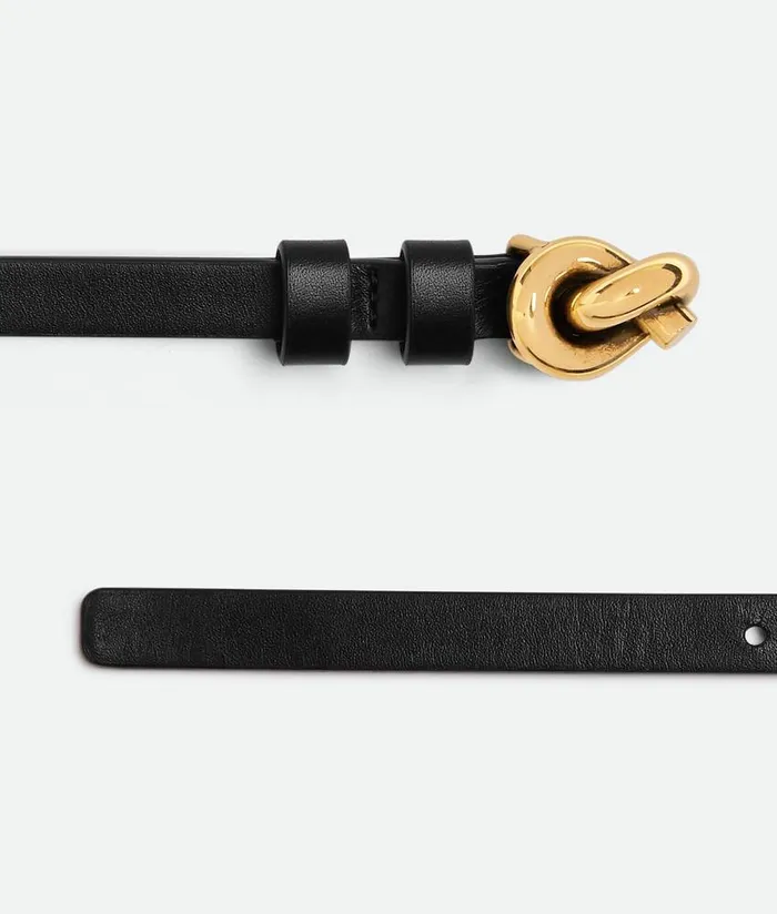 Women Bottega Veneta Belts Knot Belt Black