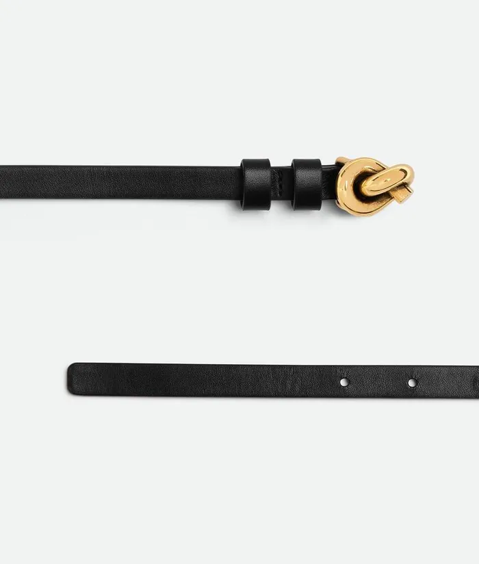 Women Bottega Veneta Belts Knot Belt Black