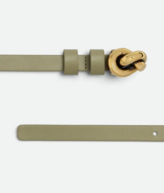 Women Bottega Veneta Belts Small Knot Belt Travertine