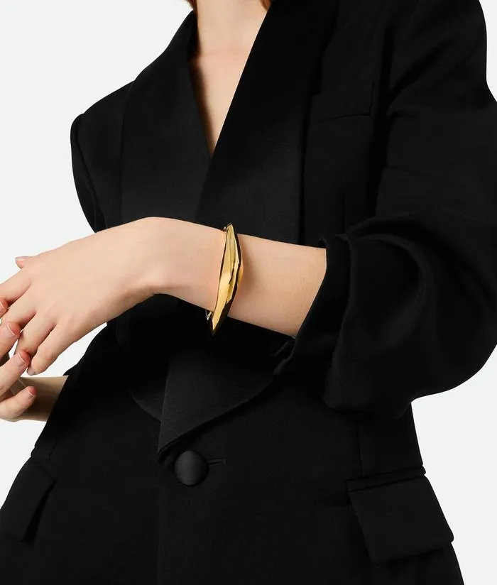 Women Bottega Veneta Bracelets Fin Bracelet Yellow Gold