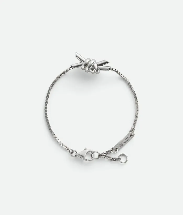 Women Bottega Veneta Bracelets Knot Bracelet Silver