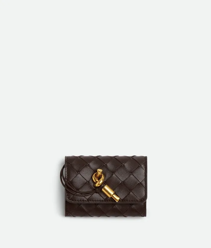 Women Bottega Veneta Card Cases Andiamo Small Envelope Fondant