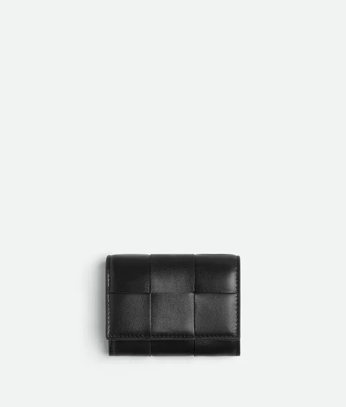 Women Bottega Veneta Card Cases BiFold Card Case Black