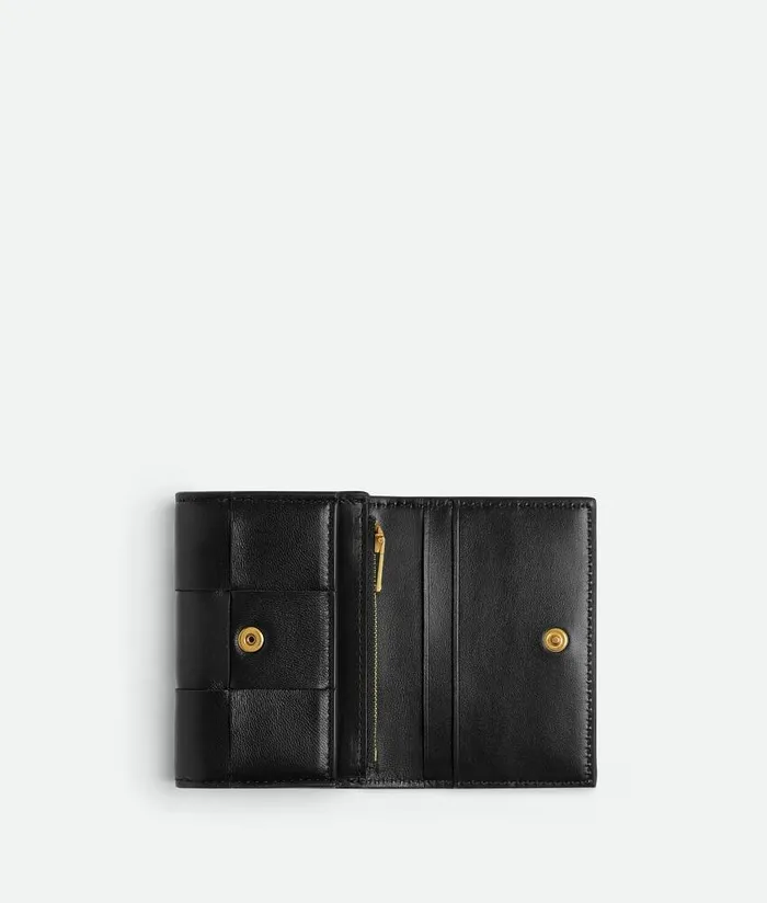 Women Bottega Veneta Card Cases BiFold Card Case Black