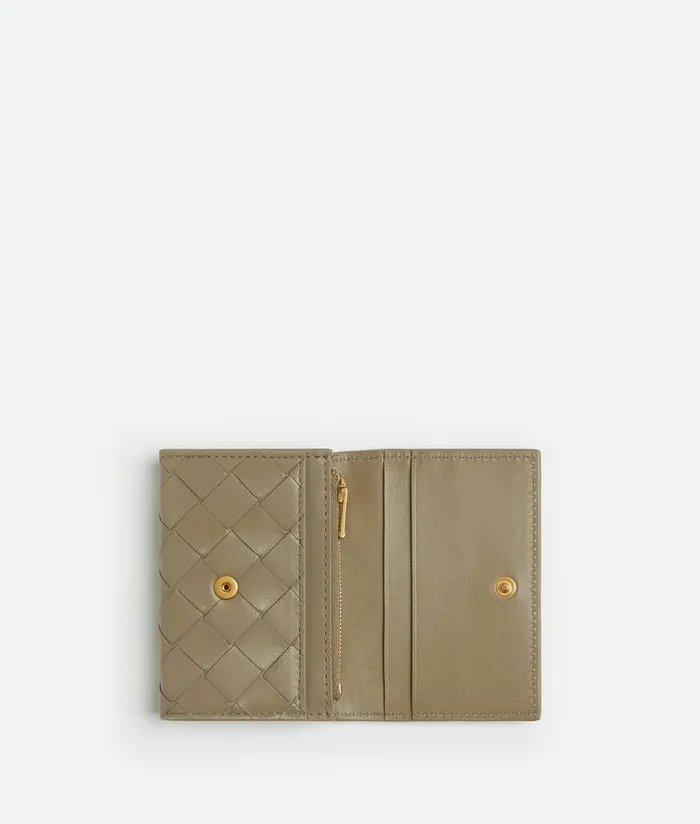 Women Bottega Veneta Card Cases Intrecciato Envelope Card Case Taupe