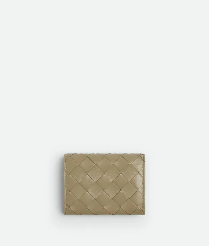 Women Bottega Veneta Card Cases Intrecciato Envelope Card Case Taupe