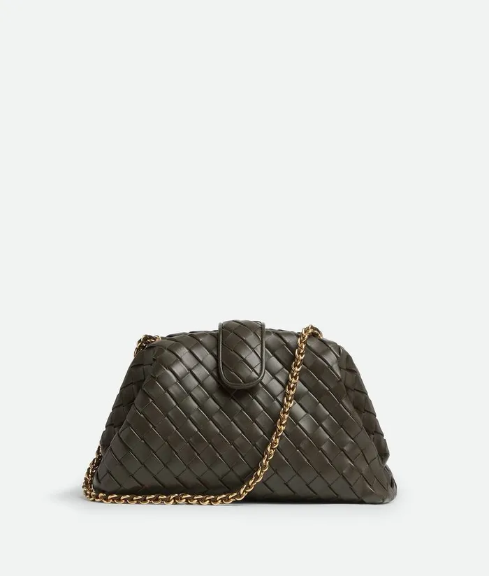 Women Bottega Veneta Clutch Lauren 1980 Kaki