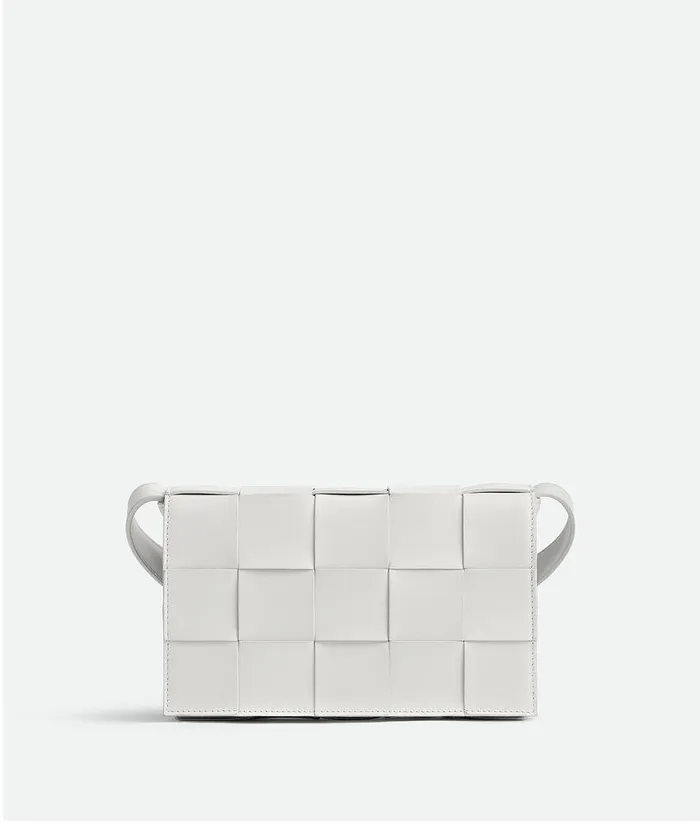 Women Bottega Veneta Crossbody Cassette White