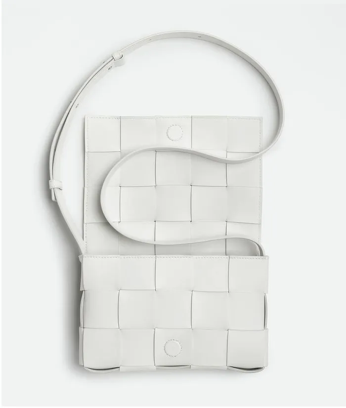 Women Bottega Veneta Crossbody Cassette White