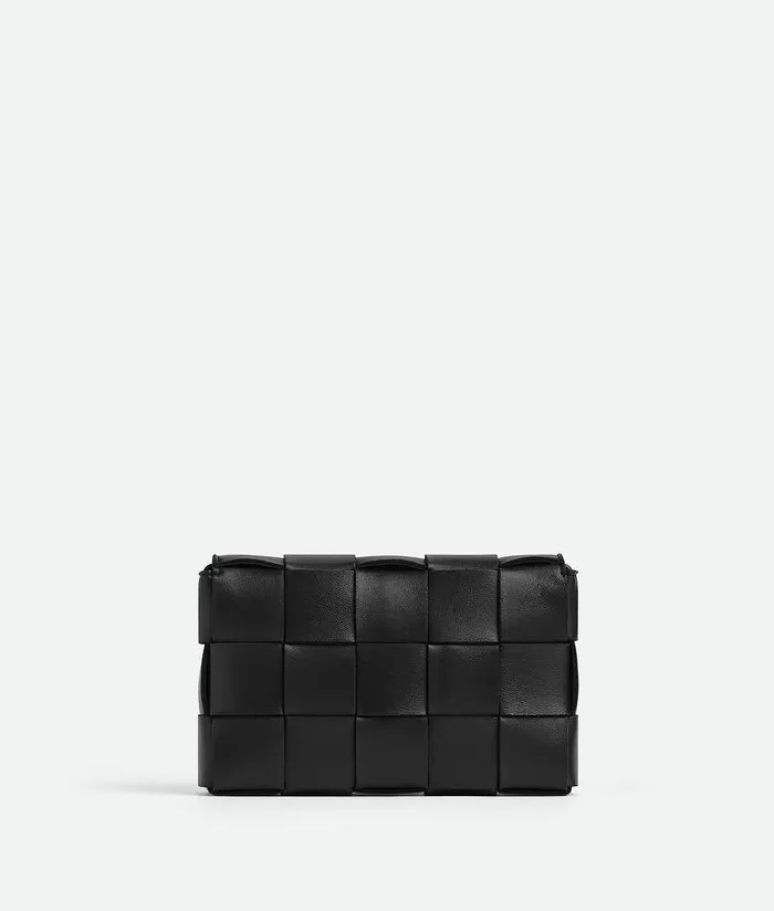 Women Bottega Veneta Crossbody Small Cassette Black